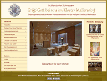 Tablet Screenshot of mallersdorfer-schwestern.de